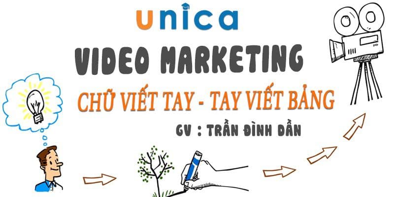 Video Marketing chữ viết tay - Tay viết bảng