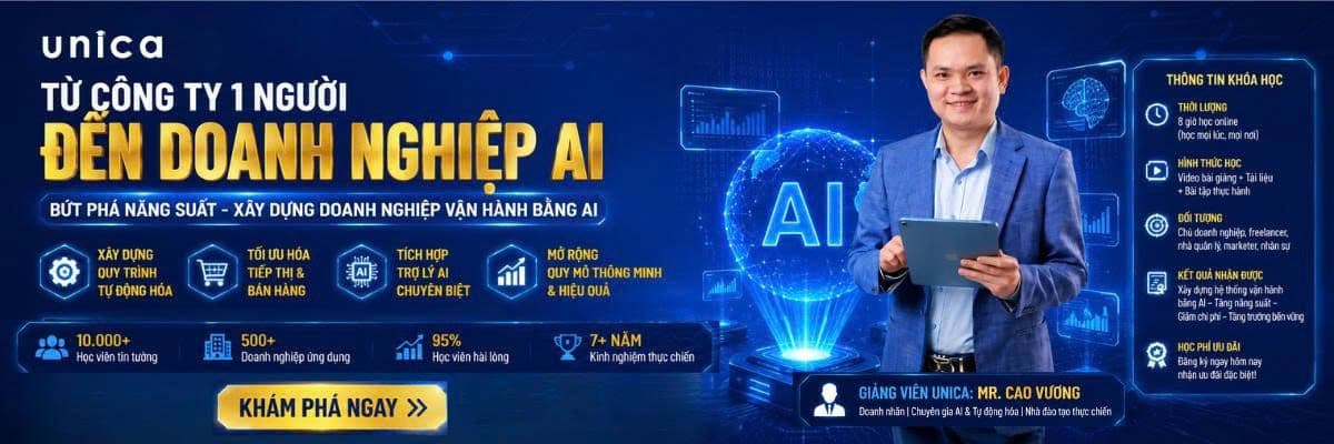 Từ Công Ty 1 Người Đến Doanh Nghiệp AI