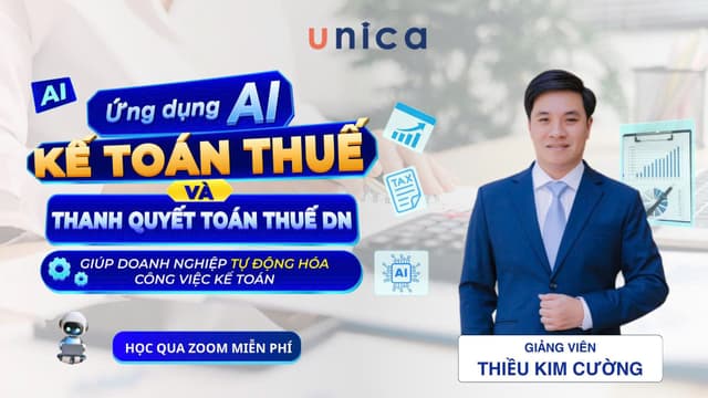 ỨNG DỤNG AI VÀO KẾ TOÁN THUẾ, THANH QUYẾT TOÁN THUẾ DN