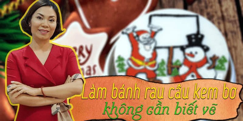 Làm bánh rau câu kem bơ không cần biết vẽ