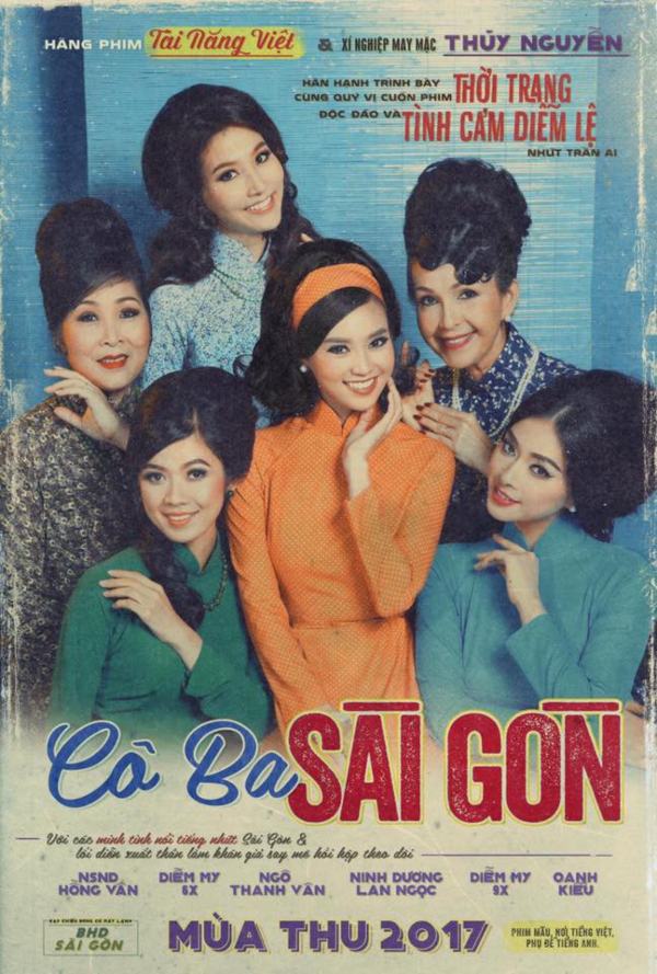 Poster độc đáo phong cách Retro - Cô Ba Sài Gòn