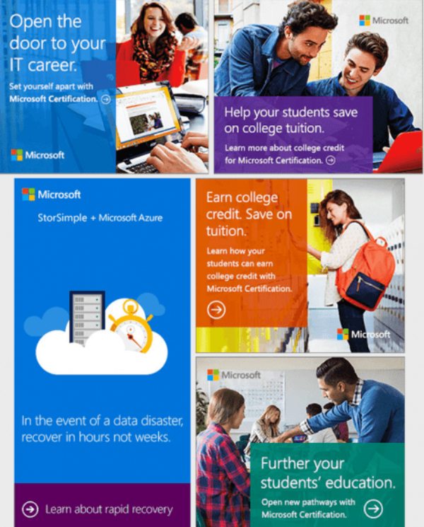 Banner quảng cáo của Microsoft