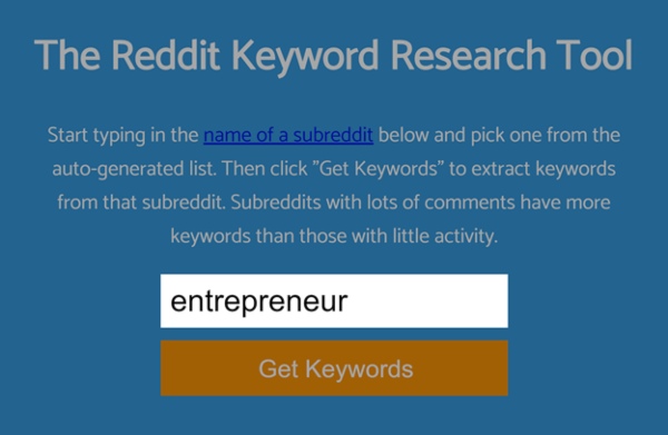 Sử dụng công cụ nghiên cứu từ khóa Reddit