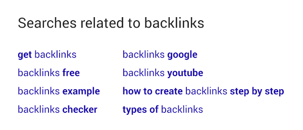 Phần dưới kết quả tìm kiếm