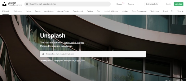 Website ảnh dành cho Designer - Unsplash