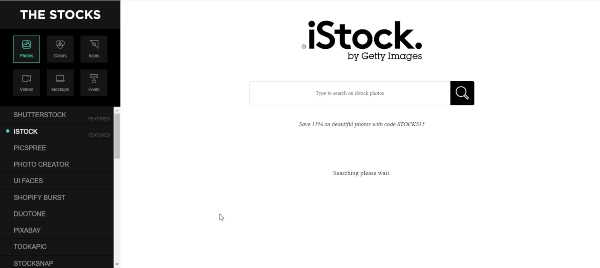 Website ảnh dành cho Designer - The Stocks