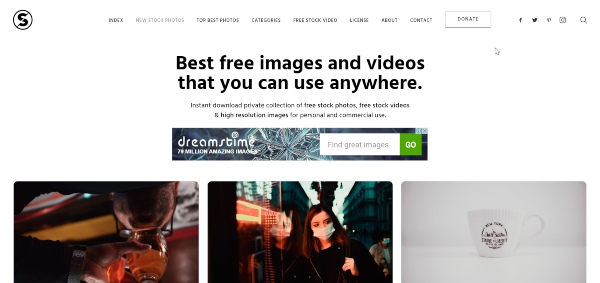 Website ảnh dành cho Designer - Splitshire