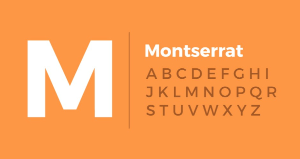Font chữ San Serifs Montserrat
