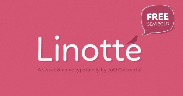 Phông chữ đẹp Linotte