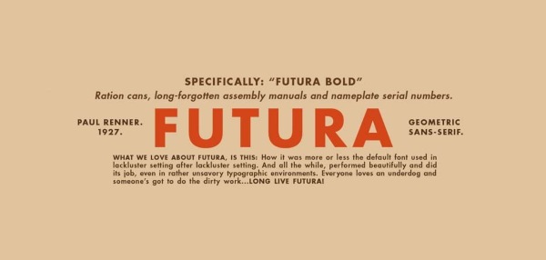 Phông chữ hiện đại Futura