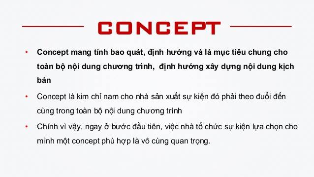 Định nghĩa chung về một Concept
