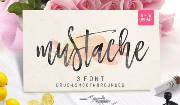 Font chữ Mustahe Brush Script (Envato Elements)