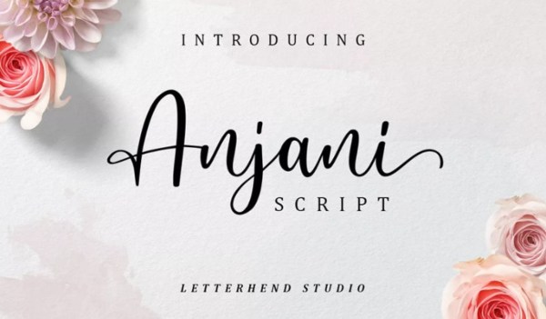Font Anjani Script Modern Calligraphy (Envato Elements)