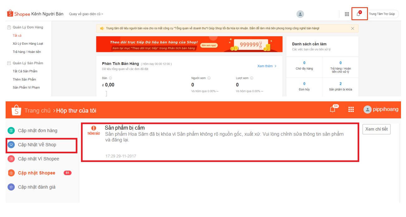 Lý do vì sao sản phẩm đăng nhưng không được Shopee duyệt