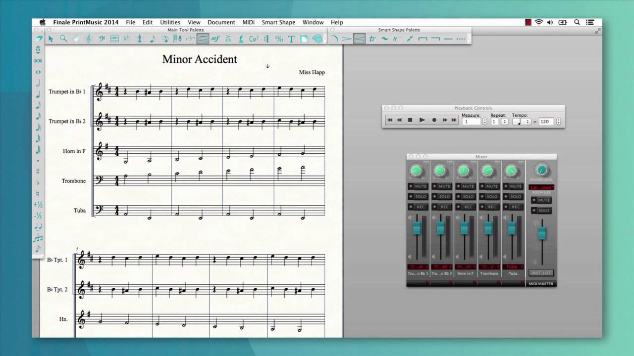 Giao diện Finale PrintMusic