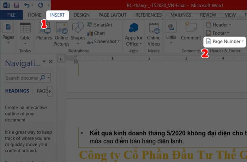 3 Cách đánh số trang trong Word 2010 chi tiết nhất