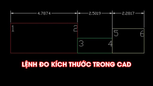 Lệnh đo kích thước thẳng đứng trong Cad