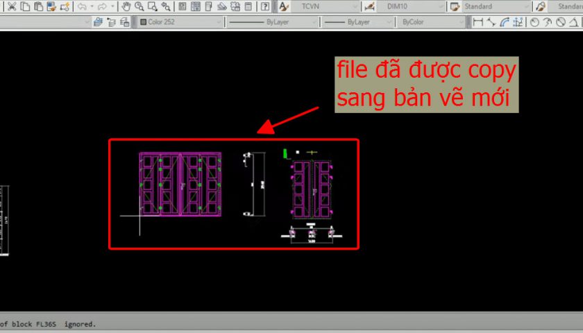 Copy từ cad qua cad