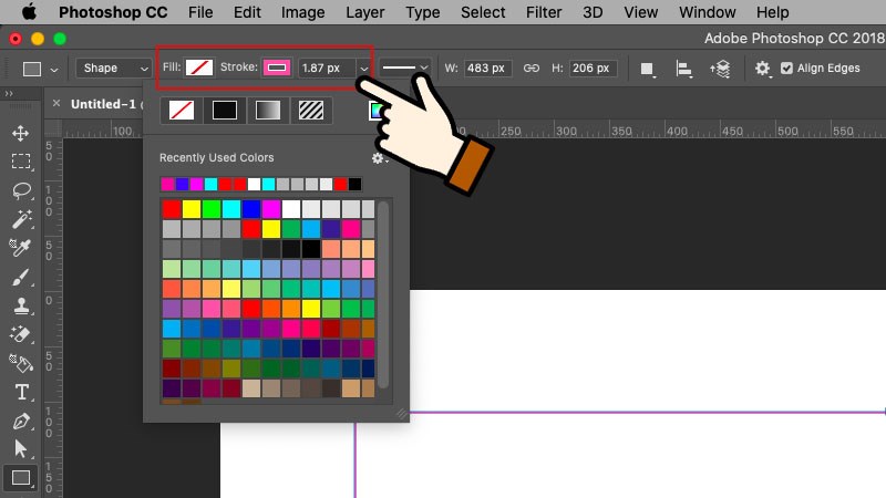 Chọn màu hoàn thiện cho viền ảnh