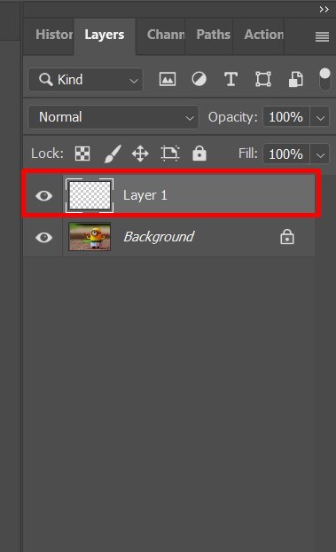 Tạo một layer mới