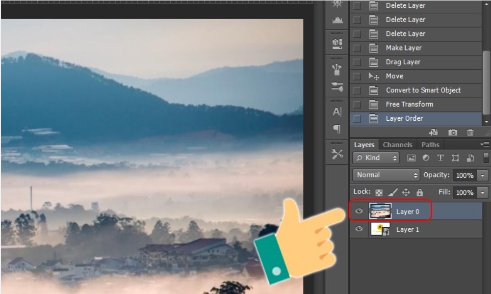 Nhấp chuột trái