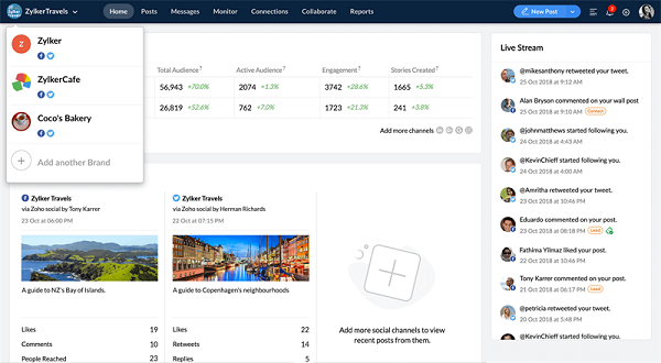 Phan mem zoho social