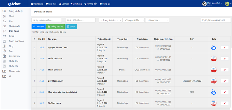 Fchat là phần mềm quản lý các trang mạng xã hội miễn phí