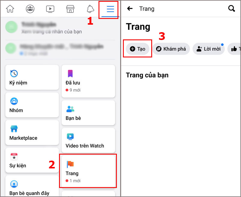 Lập Fanpage Facebook trên điện thoại