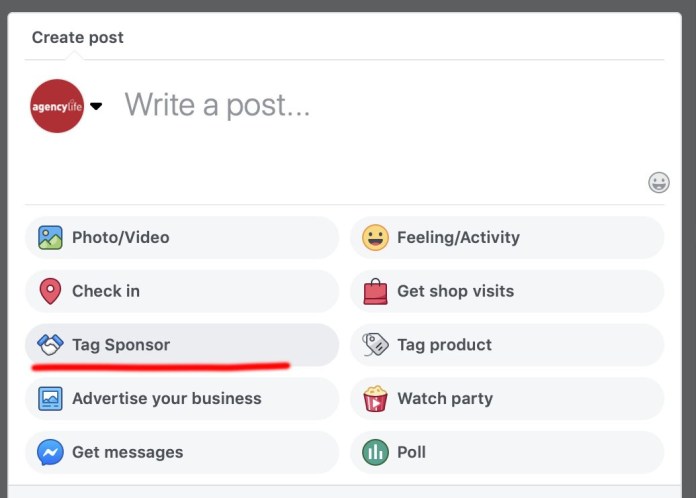 Gắn tag branded content trên pages kols