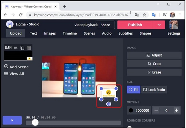 Điều chỉnh kích thước và vị trí logo