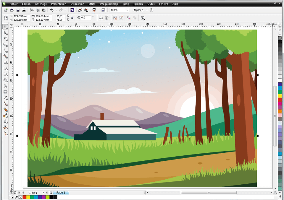 Giao diện Corel dễ dàng sử dụng