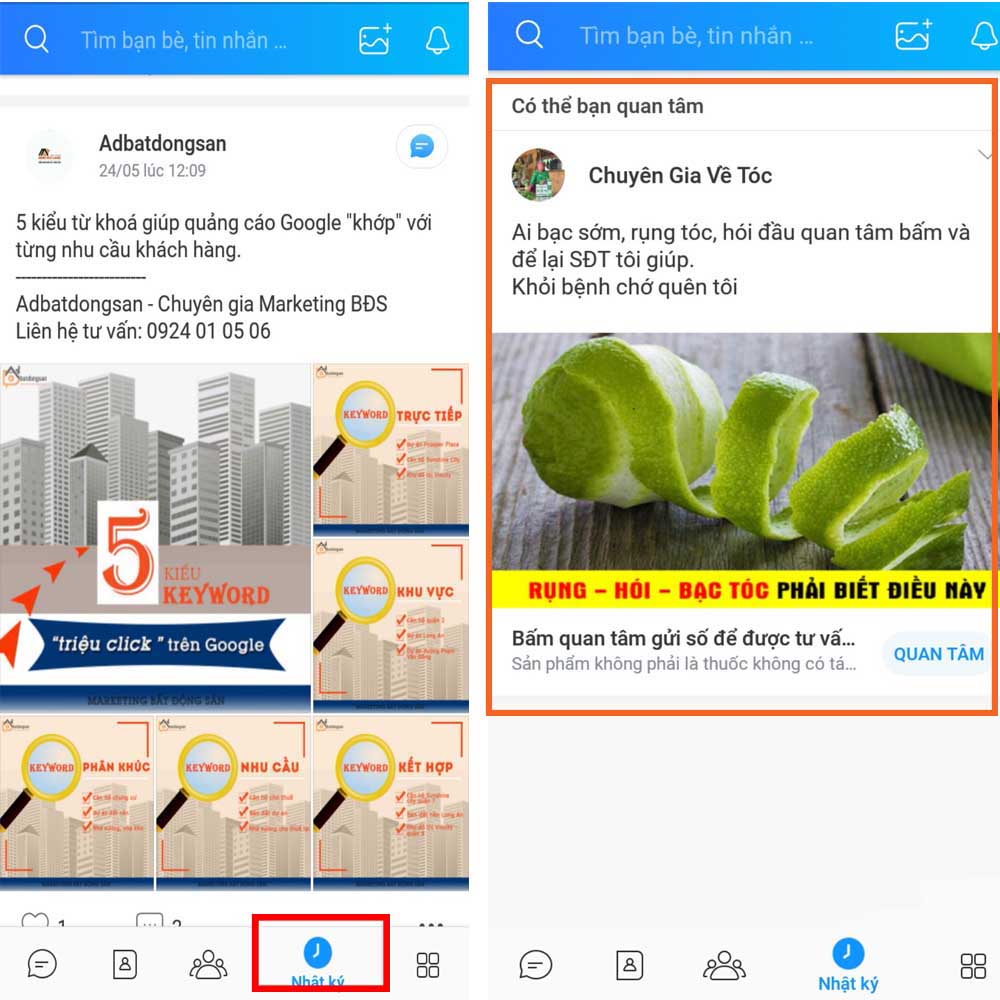 cách chạy quảng cáo zalo