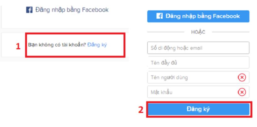 Dang ky instagram bang may tinh