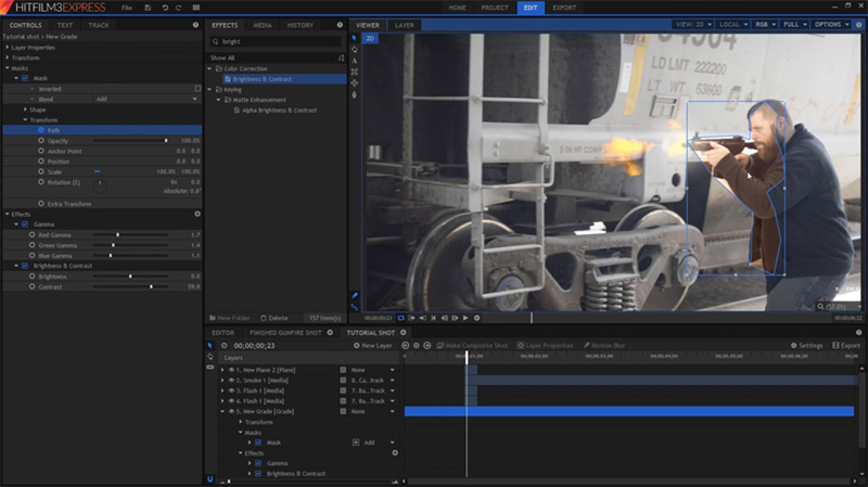 Phần mềm Hitfilm Express