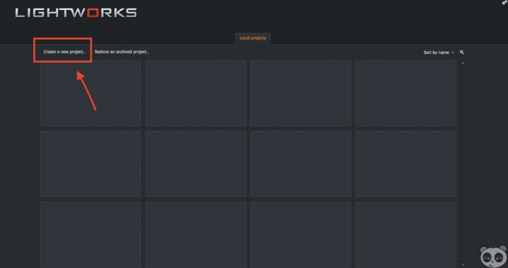Tạo một dự án mới