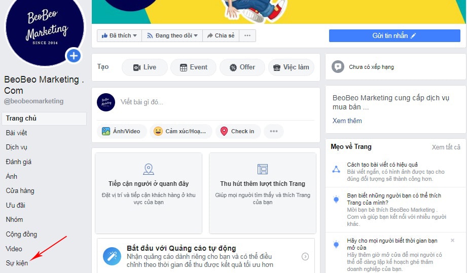 Sự kiện trên Facebook là tính năng cho phép người dùng tạo ra một trang riêng để thông báo về một sự kiện hoặc hoạt động sắp diễn ra