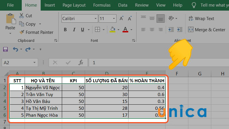 Cách tự động tô màu hàng, cột trong Excel