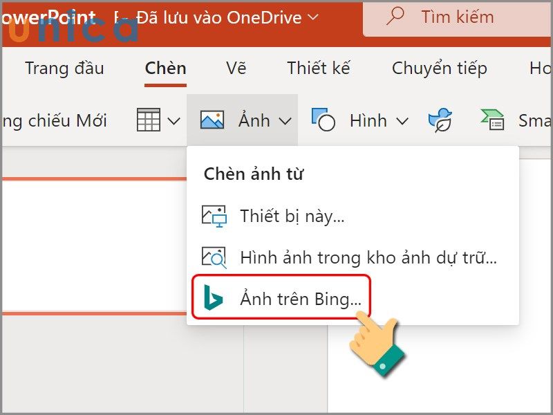 Chọn Ảnh trên Bing