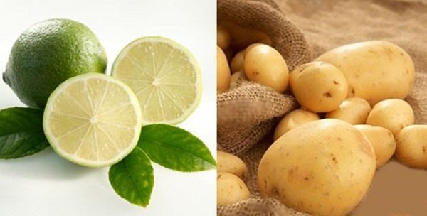 Mặt nạ khoai tây chanh giúp làm mờ vết thâm trên da