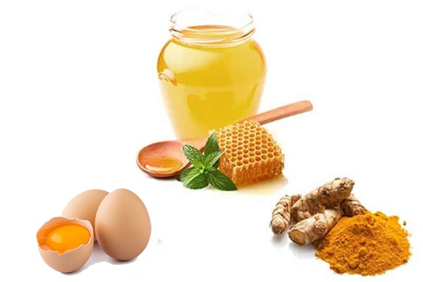 Mặt nạ trứng gà, mật ong và tinh bột nghệ giúp da khỏe mạnh, săn chắc
