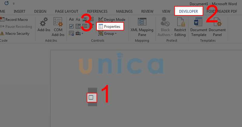 thay đổi dấu X mặc định trong chế độ Developer