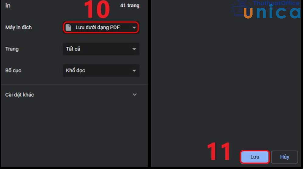 Lưu để hoàn tất