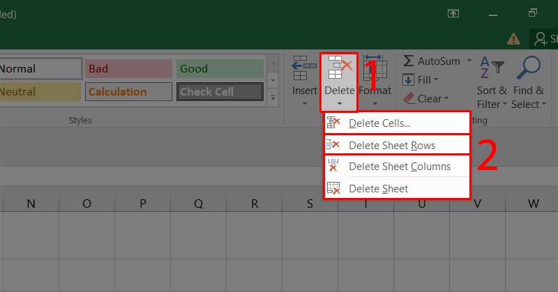 xoa-dong-trong-trong-Excel-bang-Filter-1