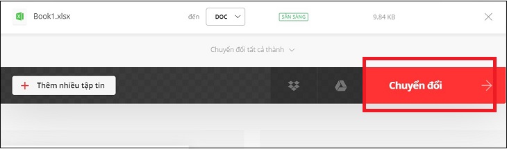 Chọn tải xuống là hoàn tất