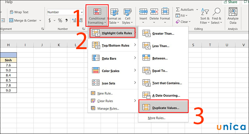 Chọn Duplicate Values