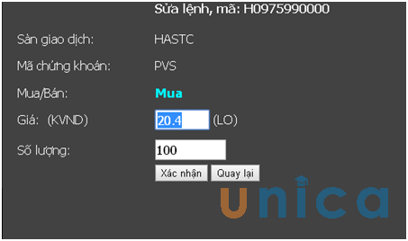 Cách hủy và sửa lệnh