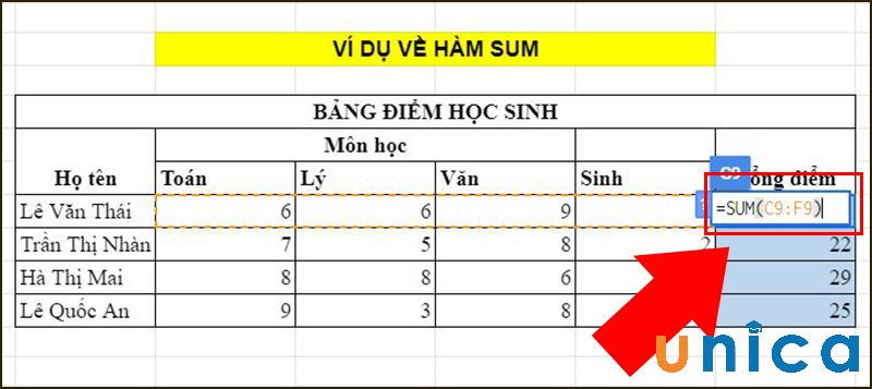 Ham-SUM-trong-Excel-1