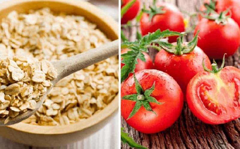 Mặt nạ yến mạch cà chua