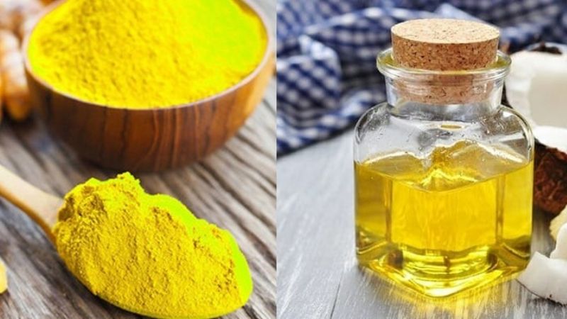 Mặt nạ tinh bột nghệ dầu dừa