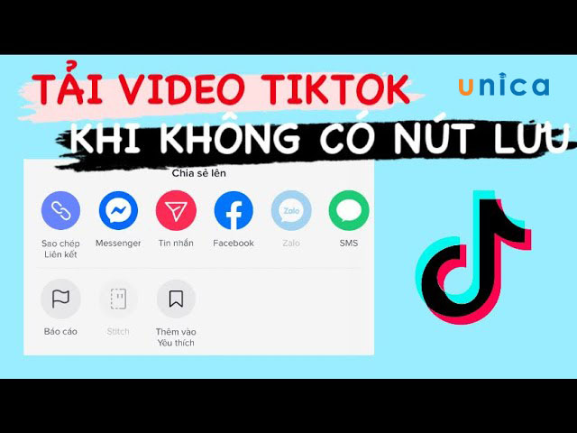 Cách lưu video tiktok khi không có nút lưu trên điện thoại, máy tính